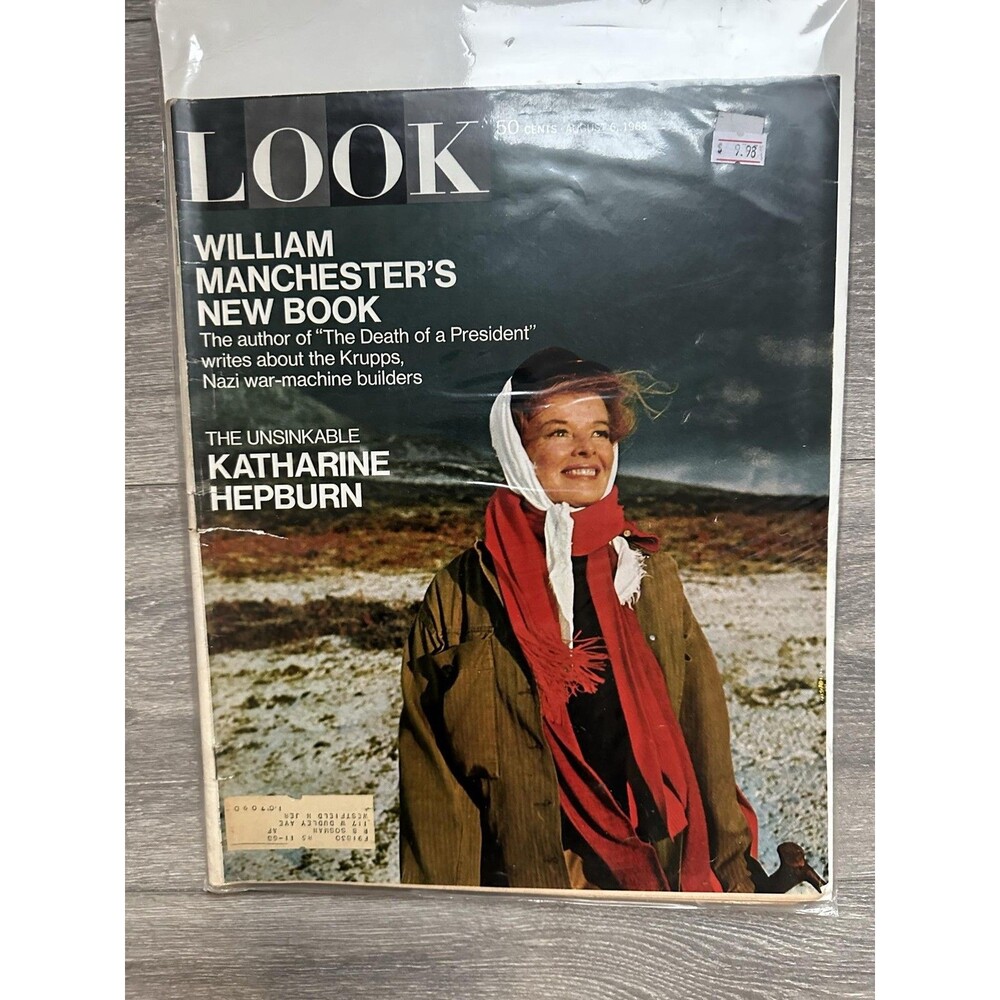 Look Magazine August 1968 Katharine Hepburn William Manchester Illustrated